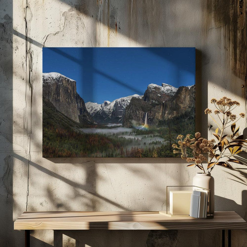 Bridalveil Fall Moonbow - Hua Zhu Framed Art | Home or Office Art