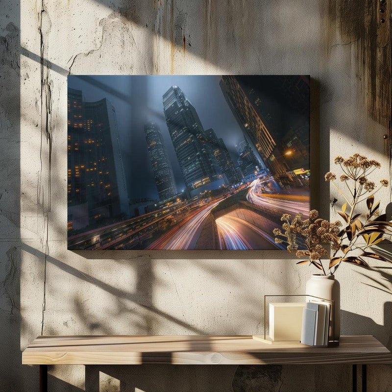 Driving Hong Kong - Javier de la Torre Framed Art | Home or Office Art