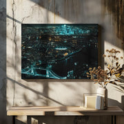 Cyberpunk London Framed Art I Framed Art ShutterLore | Home or Office Art