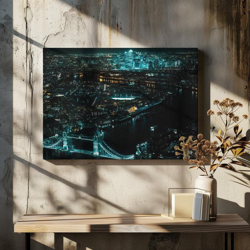 Cyberpunk London Framed Art I Framed Art ShutterLore | Home or Office Art