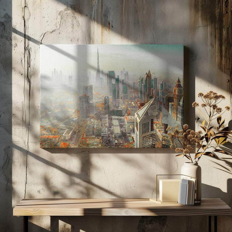 Twin Tower Framed Art Dubai Framed Art Carmine Chiriacò | Home or Office Art