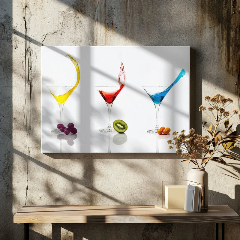 Cocktails and Fruit - Ulrike Leinemann Framed Art | Home or Office Art