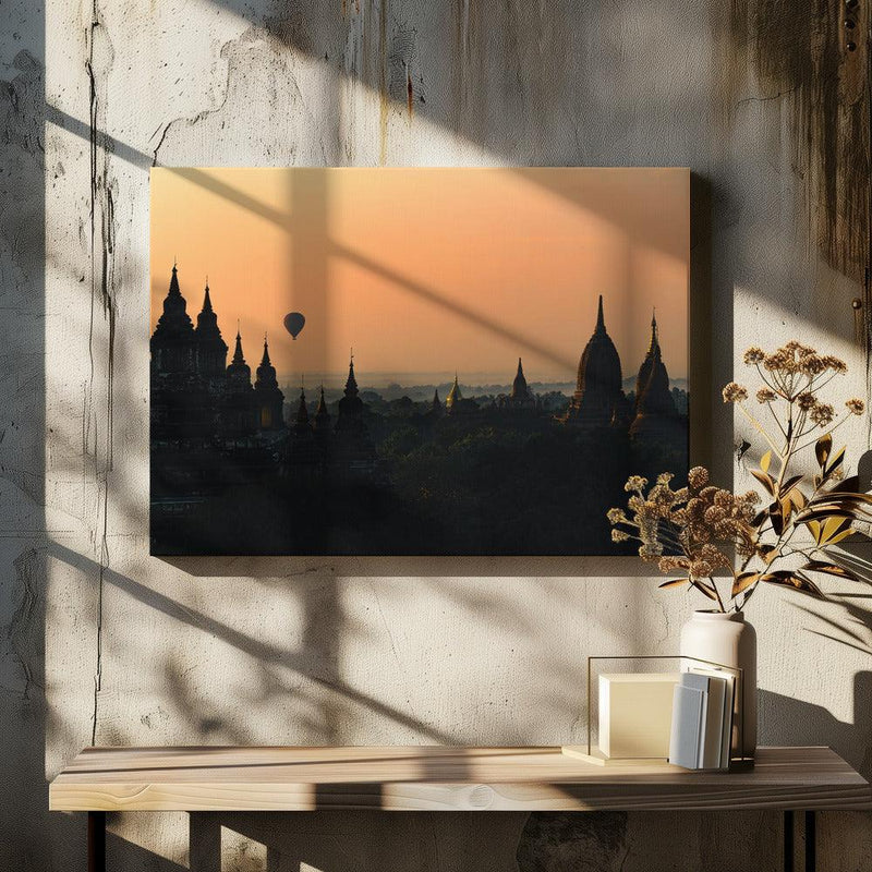 Sunrise in Bagan Framed Art Marco Tagliarino | Home or Office Art