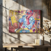 Contemplative Cafe Moment - Dorothy Fagan Framed Art | Home or Office Art