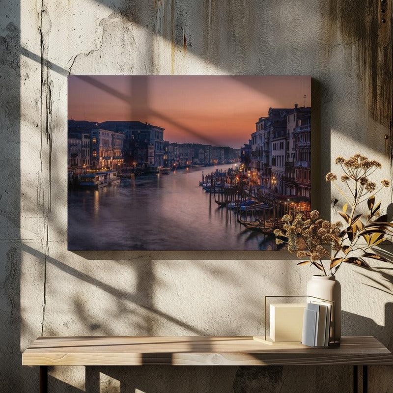 Venice Grand Canal at Sunset - Karen Deakin Framed Art | Home or Office Art