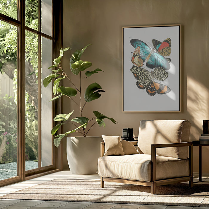 Butterflies 1 Framed Art Modern Wall Decor