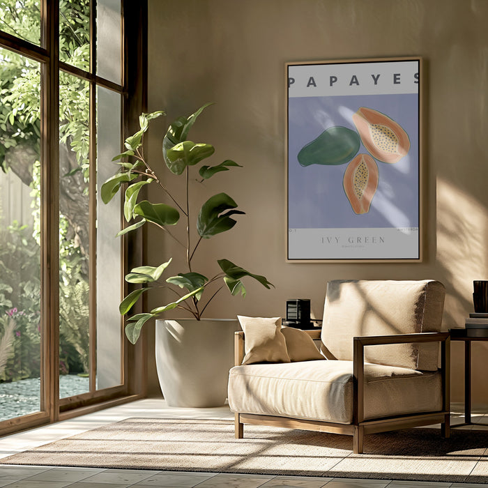 Papayes Framed Art Modern Wall Decor