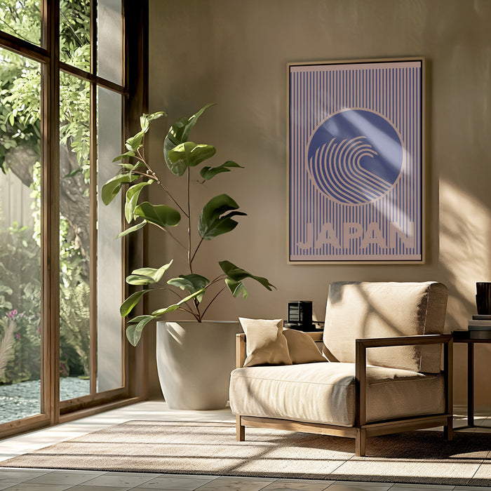 Great Wave of Japan Framed Art Modern Wall Decor