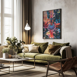 Oriental Pearl Tower Framed Art Carmine Chiriacò | Home or Office Art