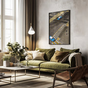 Havana Blue Framed Art Andy Bauer | Home or Office Art