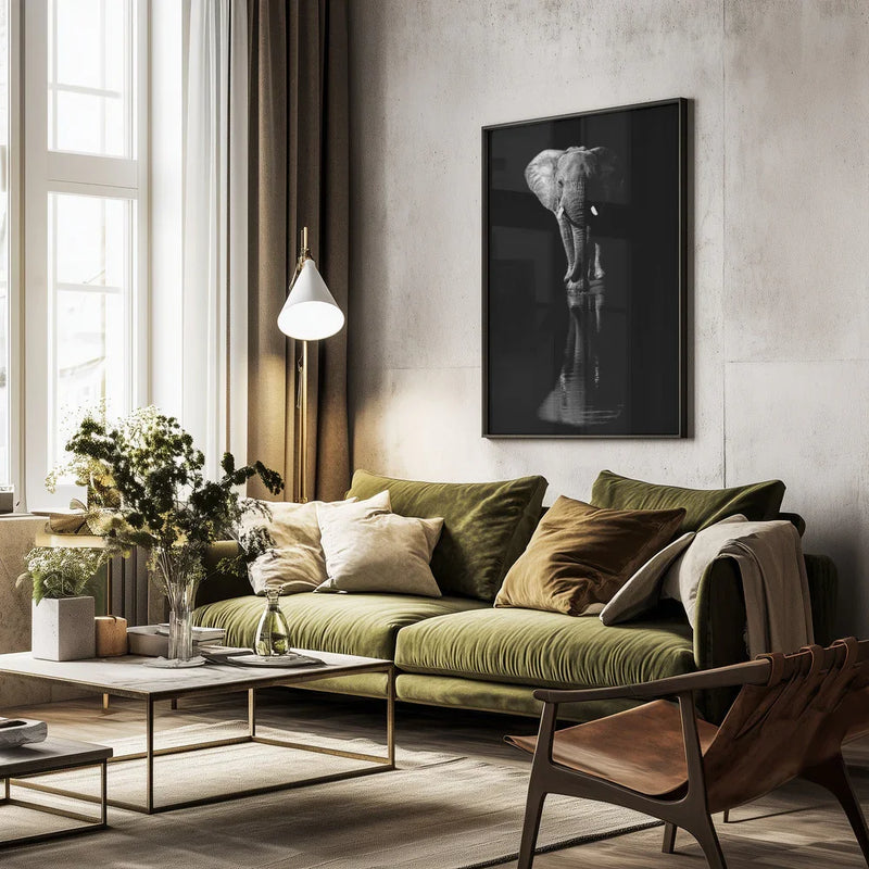 Elephant Framed Art Jie Fischer | Home or Office Art