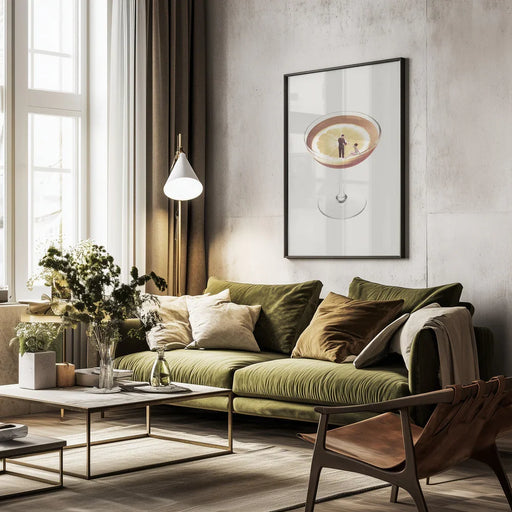 My drink needs a drink - Maarten Léon Framed Art | Home or Office Art