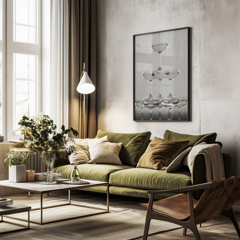 Champagne tower_9 - Pictufy Studio III Framed Art | Home or Office Art