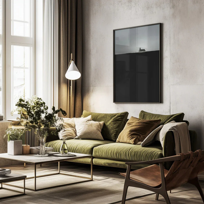 Strandarkirkja Framed Art Wave Faber | Home or Office Art