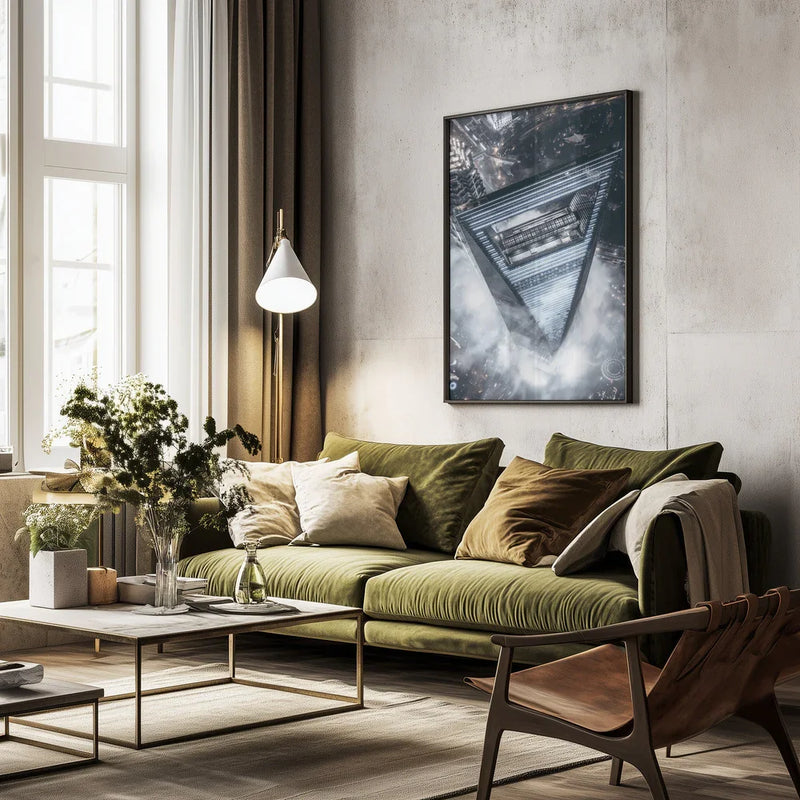 The Triangle Framed Art Aron Tien | Home or Office Art