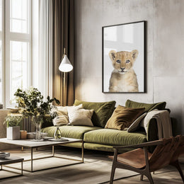 Baby Lion Framed Art Kathrin Pienaar | Home or Office Art