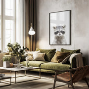 Baby Racoon Framed Art Kathrin Pienaar | Home or Office Art