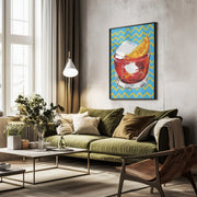 Negroni Blue - Alice Straker Framed Art | Home or Office Art