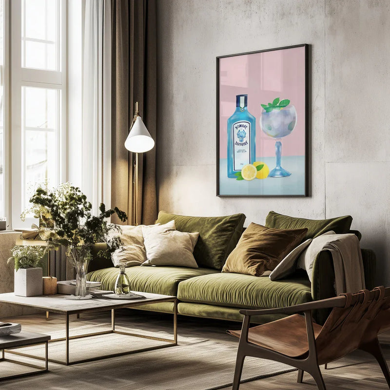 Gin Cocktail - Petra Lizde Framed Art | Home or Office Art