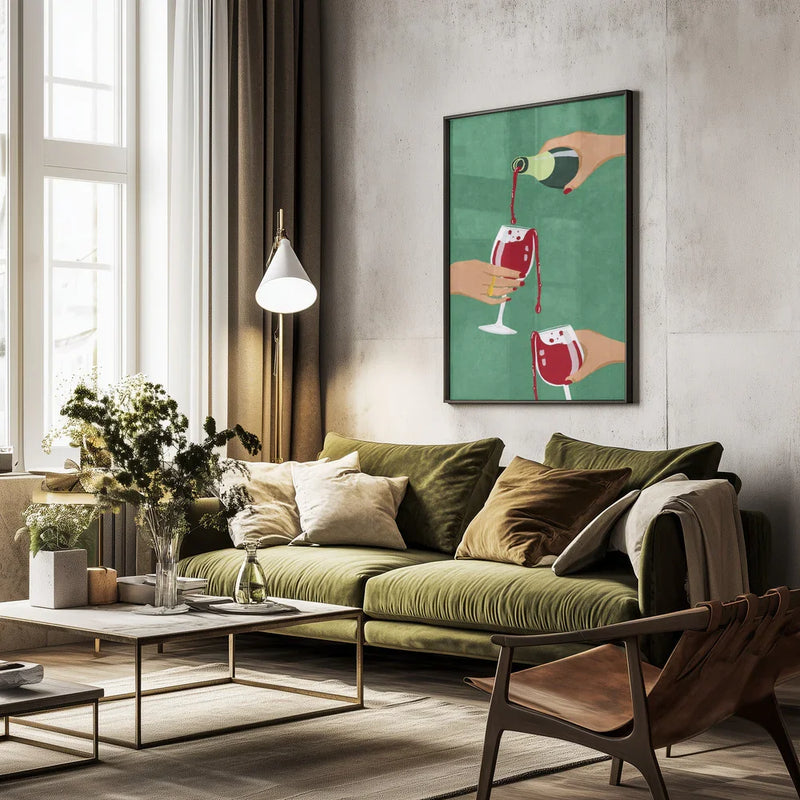 Cheers Girls - Raissa Oltmanns Framed Art | Home or Office Art