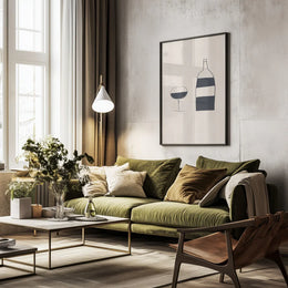 Wine - Ivy Green Illustrations Framed Art | Home or Office Art