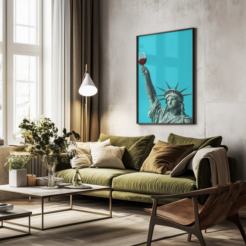 Liberty of Drinking - Artem Pozdniakov Framed Art | Home or Office Art