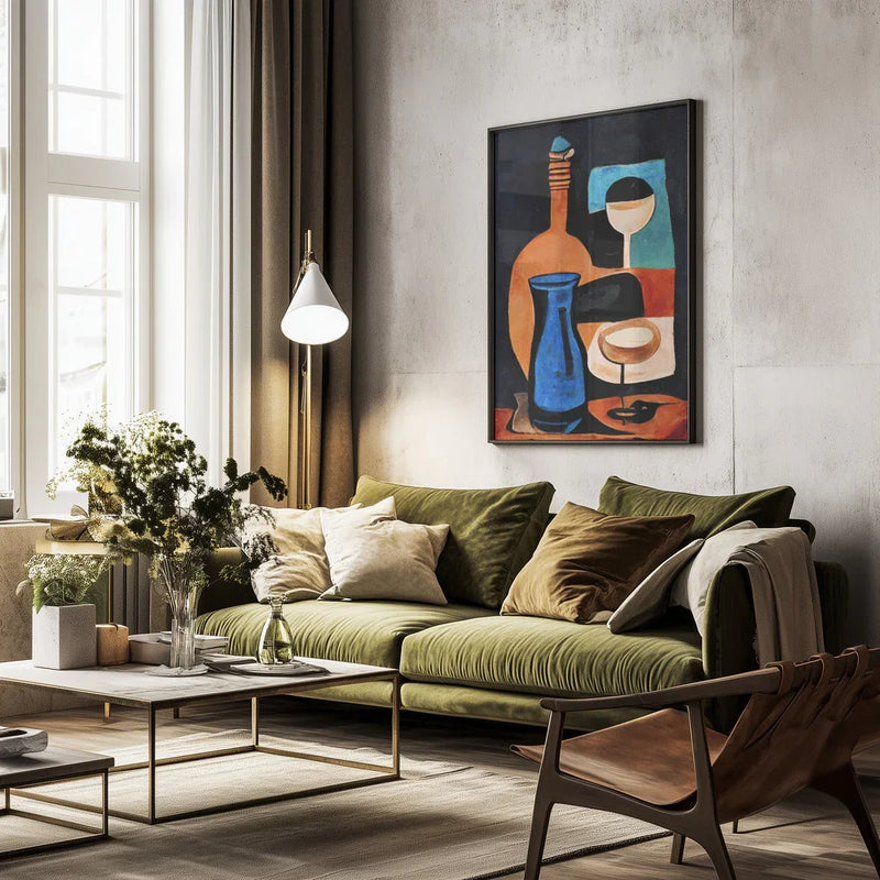 Still Life With Wine - Treechild Framed Art | Home or Office Art