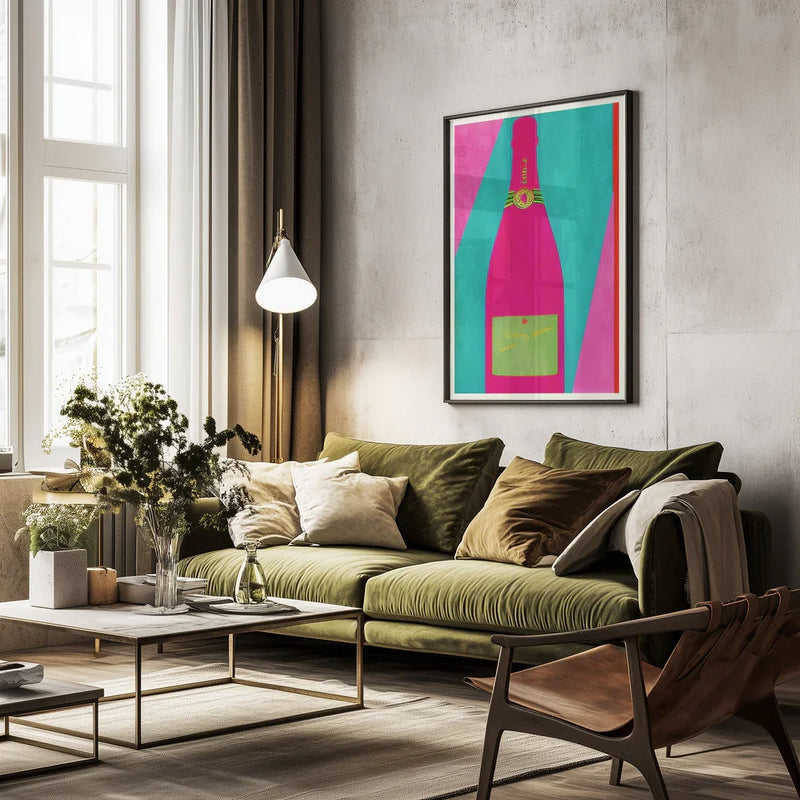 Pink Champagne - Bo Anderson Framed Art | Home or Office Art