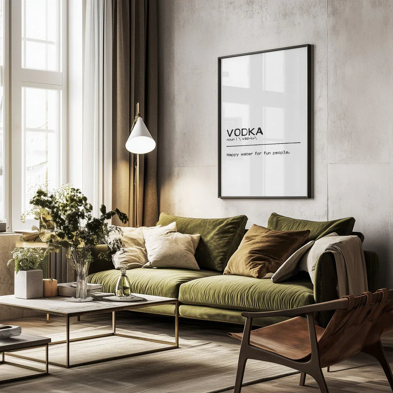 Quote Vodka Fun - Orara Studio Framed Art | Home or Office Art