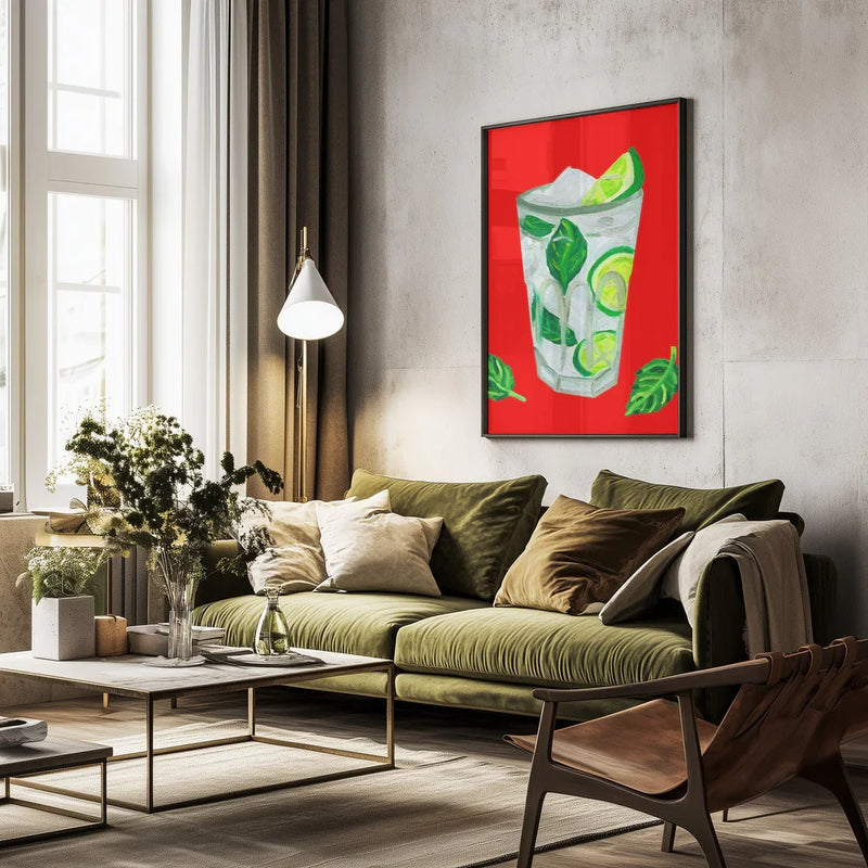 Mojito Extra Mint - Alice Straker Framed Art | Home or Office Art