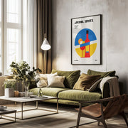 Aperol Spritz Cocktail Bauhaus Art Print - Retrodrome Framed Art | Home or Office Art