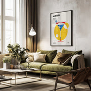Martini Bauhaus Cocktail - Retrodrome Framed Art | Home or Office Art