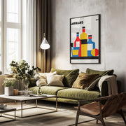 Bauhaus Wine Print - Retrodrome Framed Art | Home or Office Art