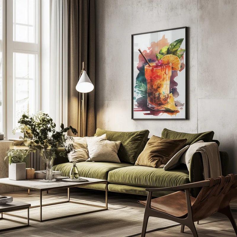 Drinks cocktail - Justyna Jaszke Framed Art | Home or Office Art