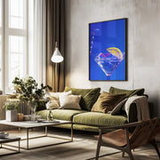 Lemon Twist Martini - Julia Ramiro Framed Art | Home or Office Art