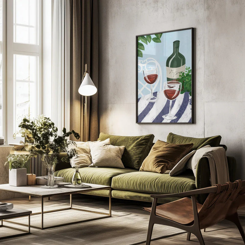 Red wine under the tree - EMELIEmaria Framed Art | Home or Office Art