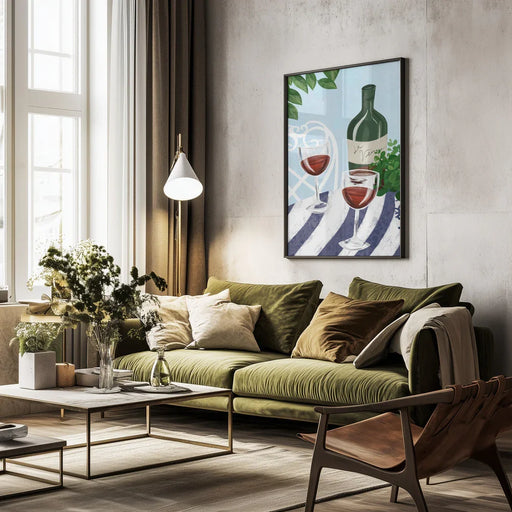 Red wine under the tree - EMELIEmaria Framed Art | Home or Office Art