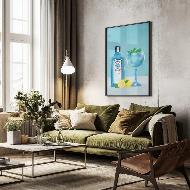 Gin Cocktail - Petra Lizde Framed Art | Home or Office Art