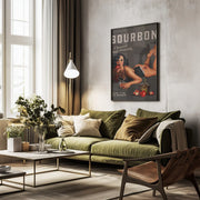 Babes of Bourbon Vol 6 Choose Your Poison Sexy Pinup - The Whiskey Ginger Framed Art | Home or Office Art