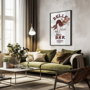 Belle Of The Bar Mermaid Pin Up Art - The Whiskey Ginger Framed Art | Home or Office Art