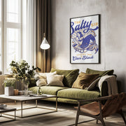 Salty Siren Cocktail Bar &amp; Clam Shack Mermaid - The Whiskey Ginger Framed Art | Home or Office Art