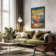 Aperol Vintage Commercial - Andreas Magnusson Framed Art | Home or Office Art