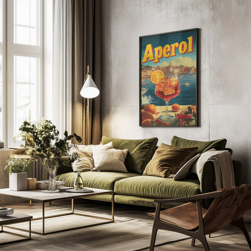 Aperol Vintage Commercial - Andreas Magnusson Framed Art | Home or Office Art