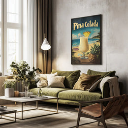 Pina Colada Vintage - Andreas Magnusson Framed Art | Home or Office Art
