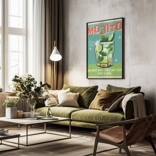 Mojito Cocktail - WallChart Art Studio Framed Art | Home or Office Art