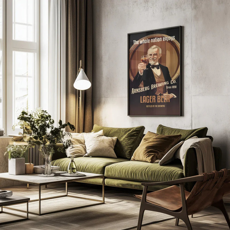 Lager Beer - Andreas Magnusson Framed Art | Home or Office Art
