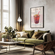 Chilled Cola Delight - Nazma Khokhar Framed Art | Home or Office Art