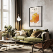 Orange Bliss Drink - Nazma Khokhar Framed Art | Home or Office Art