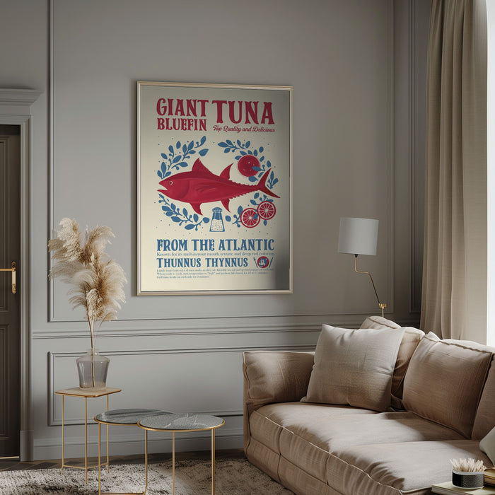 Tuna kitchen print Framed Art Modern Wall Decor