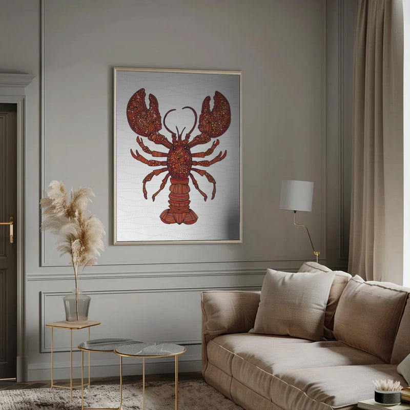 Bill the Lobster - Valentina Harper Framed Art | Home or Office Art